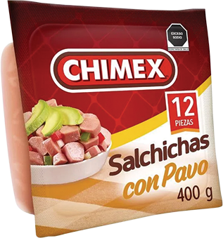 Salchichas con Pavo Chimex 400g